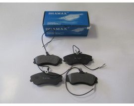 CITROEN XSARA- 98/00; ÖN FREN BALATASI (4 KABLOLU)(DİSK) (129,7X56X18,5) (BRAMAX)