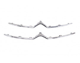 CITROEN C4- 11/17; ÖN PANJUR ÜST NİKELAJI (ALT/ÜST TAKIM 2 ADET) (TW)