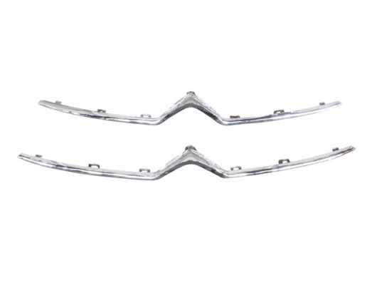 CITROEN C4- 11/17; ÖN PANJUR ÜST NİKELAJI (ALT/ÜST TAKIM 2 ADET) (TW)