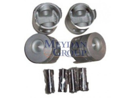 MITSUBISHI CANTER- FE635/659- 98/06; PİSTON SET 0.50 (4D32/34) 3.6/3.9cc ÇELİK(104.5X3X2X4)TIK