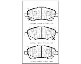 TOYOTA AVENSIS- 03/09; ÖN FREN BALATASI (DISK) (151X63X17,5) (DAIWA)