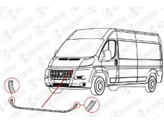 FIAT DUCATO- 07/14; ÖN TAMPON ÜST BAĞLANTI SACI