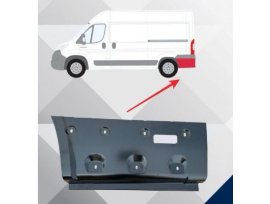 FIAT DUCATO- 07/14; ARKA ÇAMURLUK AĞZI ALT SACI SOL (ARKA TEKER ARKASI)