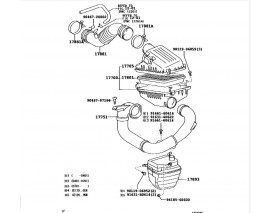 TOYOTA COROLLA- ZZE121- 02/06; HAVA FILTRE KUTUSU (KABINI) (DIZEL TIP)