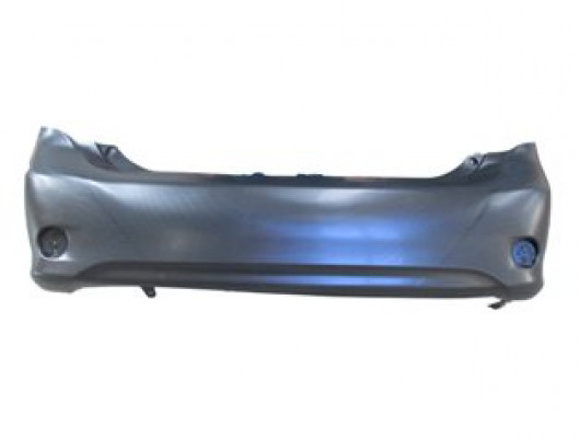 TOYOTA COROLLA- E150- 07/10; ARKA TAMPON SİYAH (REFLEKTÖR DELİKLİ (SENSÖR DELİKSİZ) (TYG)