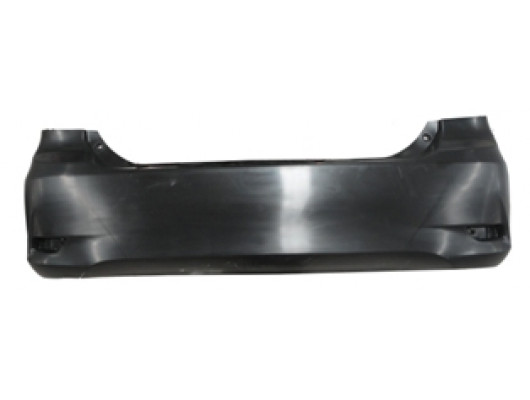 TOYOTA COROLLA- E150- 10/13; ARKA TAMPON SİYAH (REFLEKTÖR DELİKLİ (SENSÖR DELİKSİZ) (TYG)