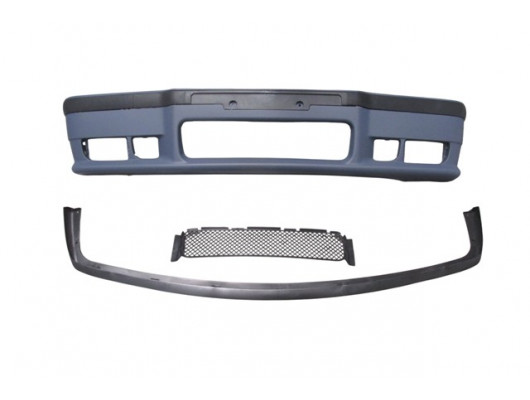 BMW 3 SERI- E36- 91/98; ÖN TAMPON ASTARLI (SPOİLERLİ/BANDLI/PANJURLU/SİS DELİKLİ) (M-TECH/M3)