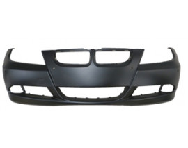 BMW 3 SERI- E90- 05/09; ÖN TAMPON SİYAH (SİS/SENSÖR DELİKLİ FAR YIKAMA DELİKSİZ) (TYG)