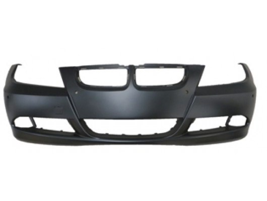 BMW 3 SERI- E90- 05/09; ÖN TAMPON SİYAH (SİS/SENSÖR DELİKLİ FAR YIKAMA DELİKSİZ) (TYG)