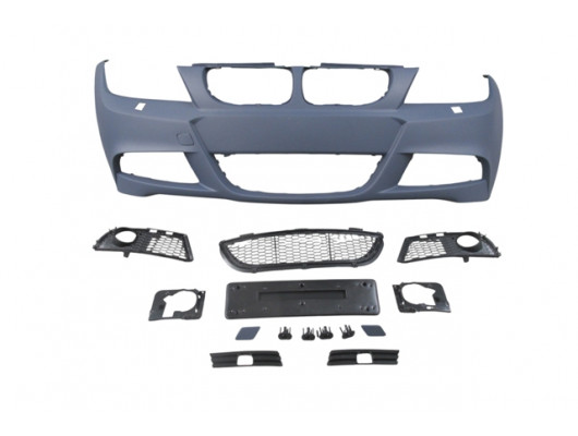 BMW 3 SERI- E90- 09/11; ÖN TAMPON ASTARLI (SİSLİ/F.YIK.LI/SİS KAPAKLI/IZGARALI/PLAKA PLS) M-TECH/LCI