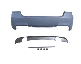 BMW 3 SERI- E90- 05/11; ARKA TAMPON ASTARLI(SEN. YUVALI/KARLIKLI/ÇİFT EGZOS/ ÇEK.KAPAKLI)M-TECH/335İ