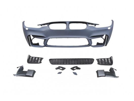 BMW 3 SERI- F30- 12/18; ÖN TAMPON ASTARLI (SİS DELİKSİZ KAPAK/IZGARALI/F.YIK.LI/ÇEK.KAPAKLI)M3/STYLE