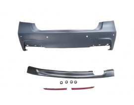 BMW 3 SERI- F30- 12/14; ARKA TAMPON ASTARLI (SENSÖR YUVALI/KARLIKLI/REFLEKTÖRLÜ) (M-TECH)