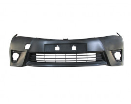 TOYOTA COROLLA- NDE180- 13/16; ÖN TAMPON SİYAH (PANJURLU/SENSÖR DELİKSİZ/ÇEKİ DEMİRİ KAPAK DELİKLİ)