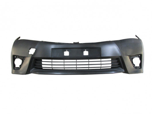 TOYOTA COROLLA- NDE180- 13/16; ÖN TAMPON SİYAH (PANJURLU/SENSÖR DELİKSİZ/ÇEKİ DEMİRİ KAPAK DELİKLİ)