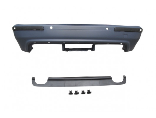 BMW 5 SERI- E39- 96/00; ARKA TAMPON ASTARLI (SEN.YUVALI/KARLIKLI/BANTLI)(ÇİFT EGZ D./ÇEK.KAPAKLI )M5