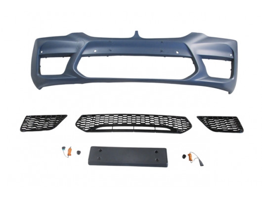 BMW 5 SERI- G30- 17/20; ÖN TAMPON (SİS DELİKSİZ KAPAK/IZGARALI/PLAKA PL./SEN.D.Lİ) (F90/M5/STYLE)