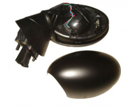 MINI COOPER- 02/07; KAPI AYNASI SOL ELEKTRİKLİ KATLAMASIZ 5PİNLİ SİYAH (POLYWAY)