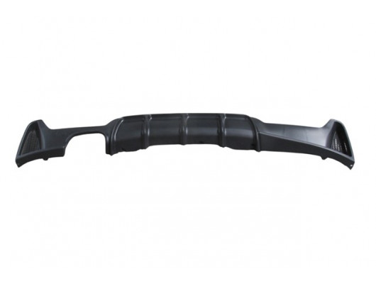 (YENİ ÜRÜN!!!)BMW 4 SERI- F32- 13/17; KARLIK (ARKA TAMPON ALTI) SIYAH (TEK EGZOS DELİKLİ) (M-PERFORMANCE/LCI)