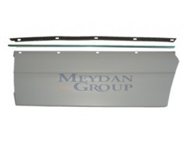 MERCEDES S SL CLASS- W140- 95/98; ARKA KAPI BANDI SOL GRİ UZUN TİP (NİKELAJI İLE BİRLİKTE)