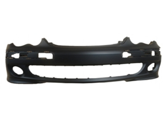 MERCEDES C CLASS- W203- 05/07; ÖN TAMPON SİYAH (SİS/BANT DELİKLİ/YIKAMASIZ(CLASSIC/ELEGANCE/AVANT.)