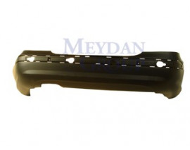 MERCEDES C CLASS- W203- 00/04; ARKA TAMPON SİYAH (ASTARLI/BANT DELİKLİ AMG TİPİ)