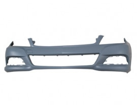 MERCEDES C CLASS- W204- 11/13; ÖN TAMPON GRİ (ASTARLI BANT/SENSÖR/FAR YIKAMA DELİKSİZ)(TW)