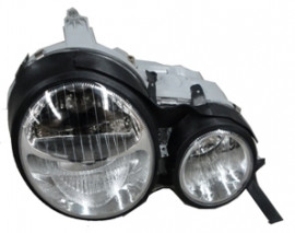 MERCEDES E CLASS- W210- 96/99; FAR LAMBASI SAG MERCEKLI/VAKUM AYARLI H7/H7 (KRISTAL TIP) (FAMELL