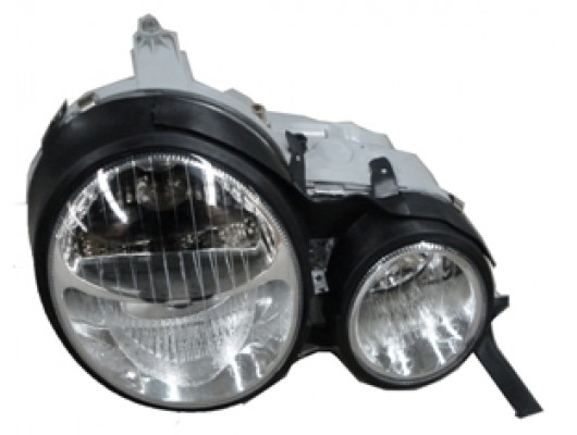 MERCEDES E CLASS- W210- 96/99; FAR LAMBASI SAG MERCEKLI/VAKUM AYARLI H7/H7 (KRISTAL TIP) (FAMELL