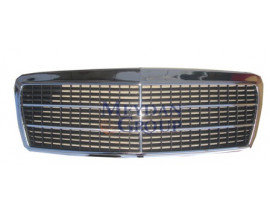 MERCEDES E CLASS- W210- 96/99; ÖN PANJUR KOMPLE NİKELAJLI (PETEKLERİ SİYAH)(5ÇITALI)(CLASSIC)(TW)