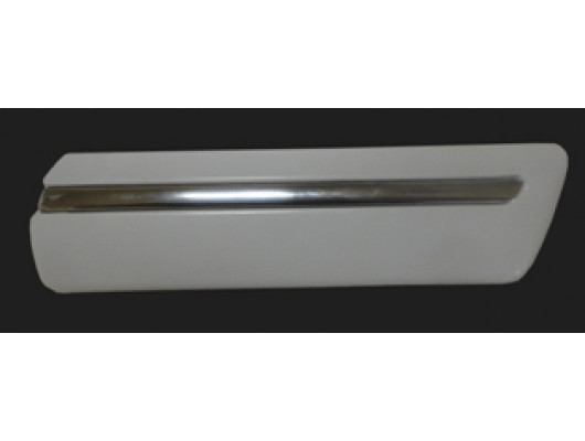 MERCEDES E CLASS- W210- 00/02; ÖN ÇAMURLUK BANDI SAĞ BEYAZ (NİKELAJ KAPLAMALI) NİK/BEYAZ (TYG)