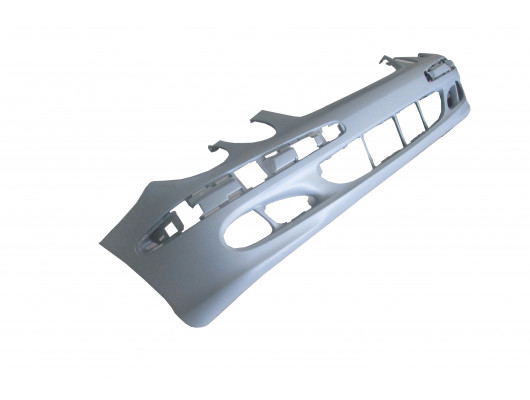 MERCEDES E CLASS- W211- 03/06; ÖN TAMPON KOYU GRİ (SİS DELİKLİ/FAR YIKAMASIZ)(CLASSIC/ELEGANCE)(TYG)