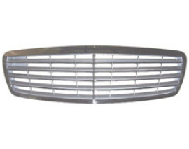 MERCEDES E CLASS- W211- 03/06; ÖN PANJUR NİKELAJ ÇERÇEVE/İÇ PETEK GÜMÜŞ GRİ (9ÇITALI)(ELEGANCE)(TYG)