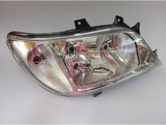 MERCEDES SPRINTER- 03/07; FAR LAMBASI SAĞ ELEKTRİKLİ/SİSLİ/ŞEFFAF CAM (AYFAR) (E MARKLI)