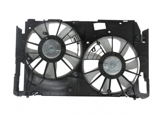 TOYOTA RAV4- 04/12; RADYATÖR VE KLİMA FAN DAVLUMBAZI KOMPLE ÇİFTLİ (5+7 KANAT) (MOTORLU) (ORİS)