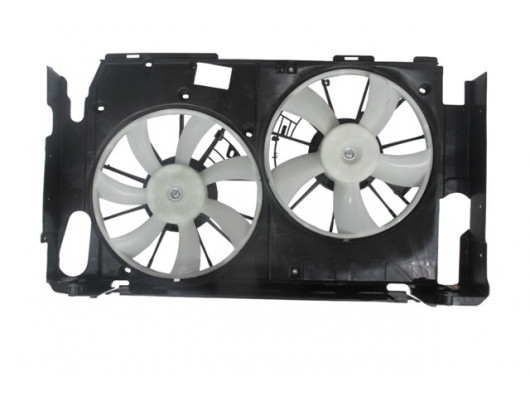 TOYOTA RAV4- 04/12; RADYATÖR VE KLİMA FAN DAVLUMBAZI KOMPLE ÇİFTLİ (5+7 KANAT) (MOTORLU) (ORİS)