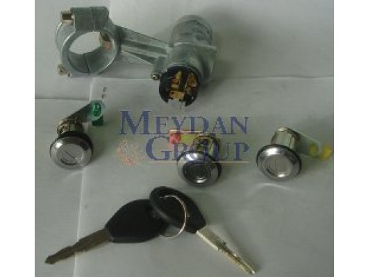 NISSAN MICRA- K11- 93/97; KONTAK KILIT SETI (3LÜ) (KONTAK/KAPI/BAGAJ) (TERMIKLI)