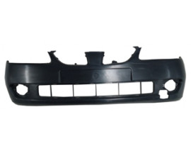 NISSAN ALMERA- N16- SD/HB- 04/06; ÖN TAMPON SİYAH (ASTARLI/SİS DELİKLİ/BANTSIZ TİP) (TYG)