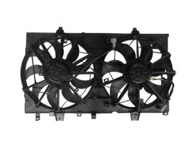 NISSAN X TRAIL- 13/16; RADYATÖR VE KLİMA FAN DAVLUMBAZI KOMPLE ÇİFTLİ (7+9 KANAT) (MOTORLU) (ORİS)