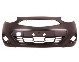 NISSAN MICRA- K13- 13/18; ÖN TAMPON SİYAH (SİS DELİKLİ)(TÜV)(LM)