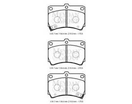 MAZDA 323- SD- 90/95; ÖN FREN BALATASI (DISK) (91,7X64,4X15) (DAIWA)