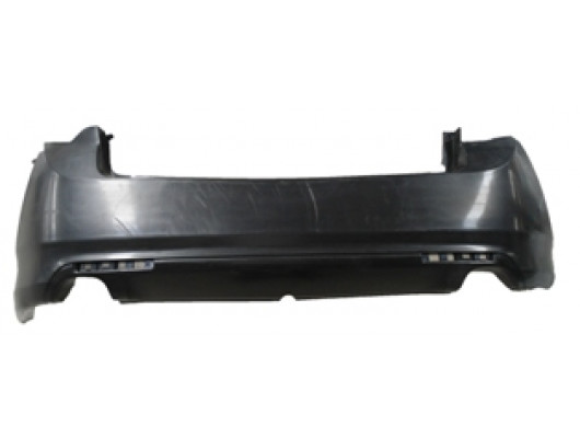 HONDA ACCORD- 08/15; ARKA TAMPON SİYAH (REFLEKTÖR DELİKLİ BFN)