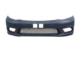 HONDA CIVIC- SD- 12/14; ÖN TAMPON PANJURLU SİYAH (SİS DELİKLİ/FAR YIKAMA DELİKSİZ)(MY)