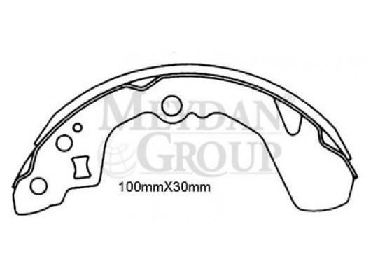 DAIHATSU APPLAUSE- 90/97; ARKA FREN PABUCU (100X30) (DAIWA)