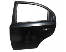 CHEVROLET AVEO- SD- 07/12; ARKA KAPI KOMPLE SOL (ÇELİK BARLI) SİYAH (BFN)