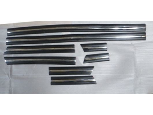 JEEP CHEROKEE- 91/96; KAPI BANDI SET İNCE TİP (NİKELAJ ÇITALI) (8 PARÇA) (BFN)