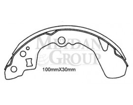 SUZUKI SWIFT- HB- 89/96; ARKA FREN PABUCU (100X30) (DAIWA)