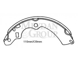 SUZUKI CARRY- 90/98; ARKA FREN PABUCU (110X39) (DAIWA)