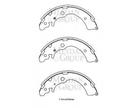 SUZUKI JIMNY- 04/12; ARKA FREN PABUCU (110X35) (DAIWA)