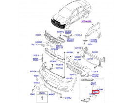 HYUNDAI ACCENT- BLUE- 11/18; ÖN TAMPON DEMIRI ALT DESTEK SACI
